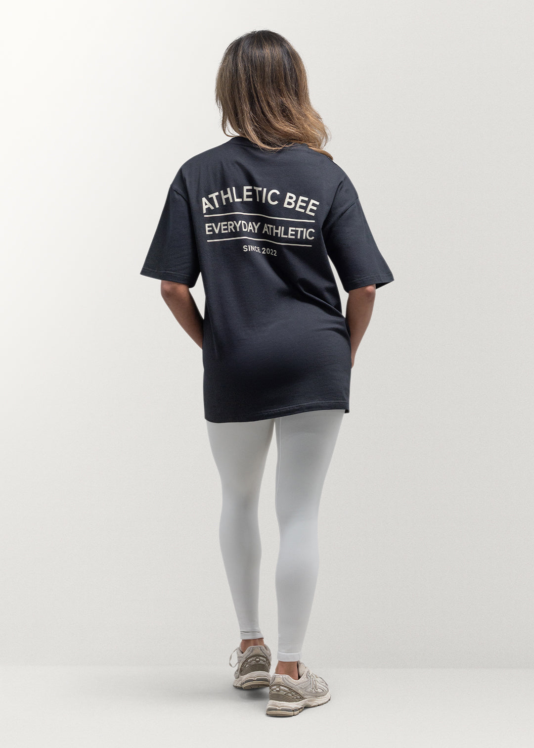 T-shirt oversize de sport pour tous les jours, noir