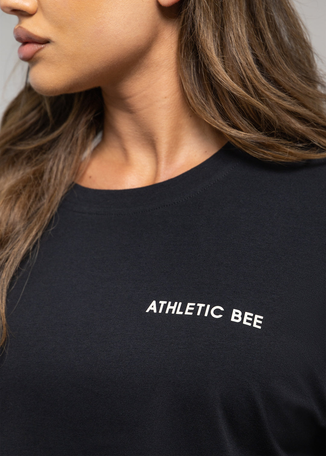 T-shirt oversize de sport pour tous les jours, noir
