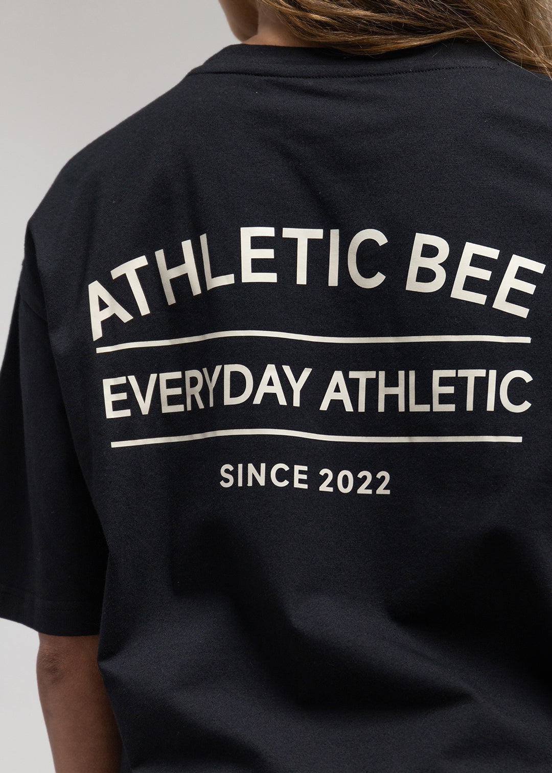 T-shirt oversize de sport pour tous les jours, noir