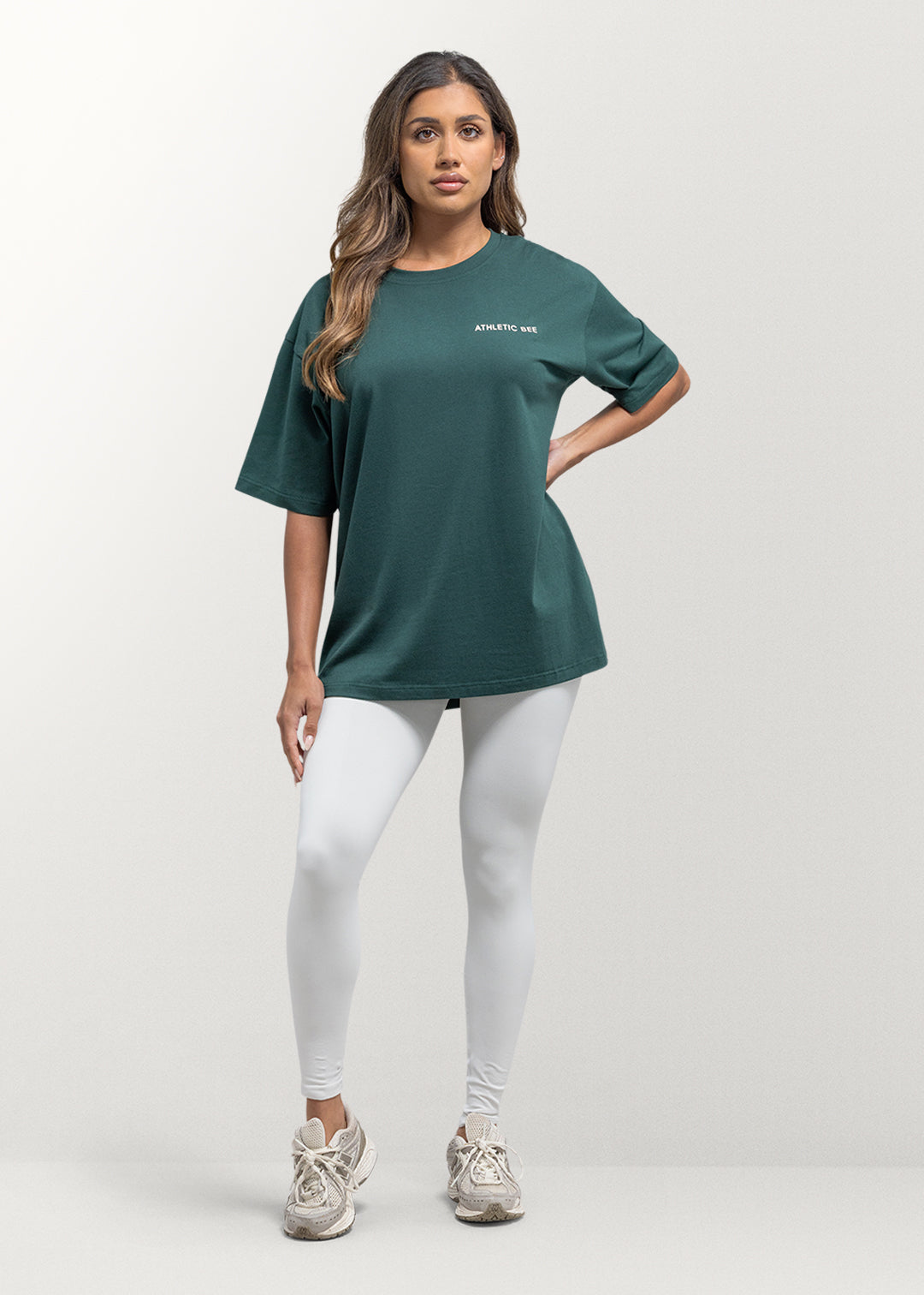 T-shirt oversize de sport pour tous les jours, vert forêt
