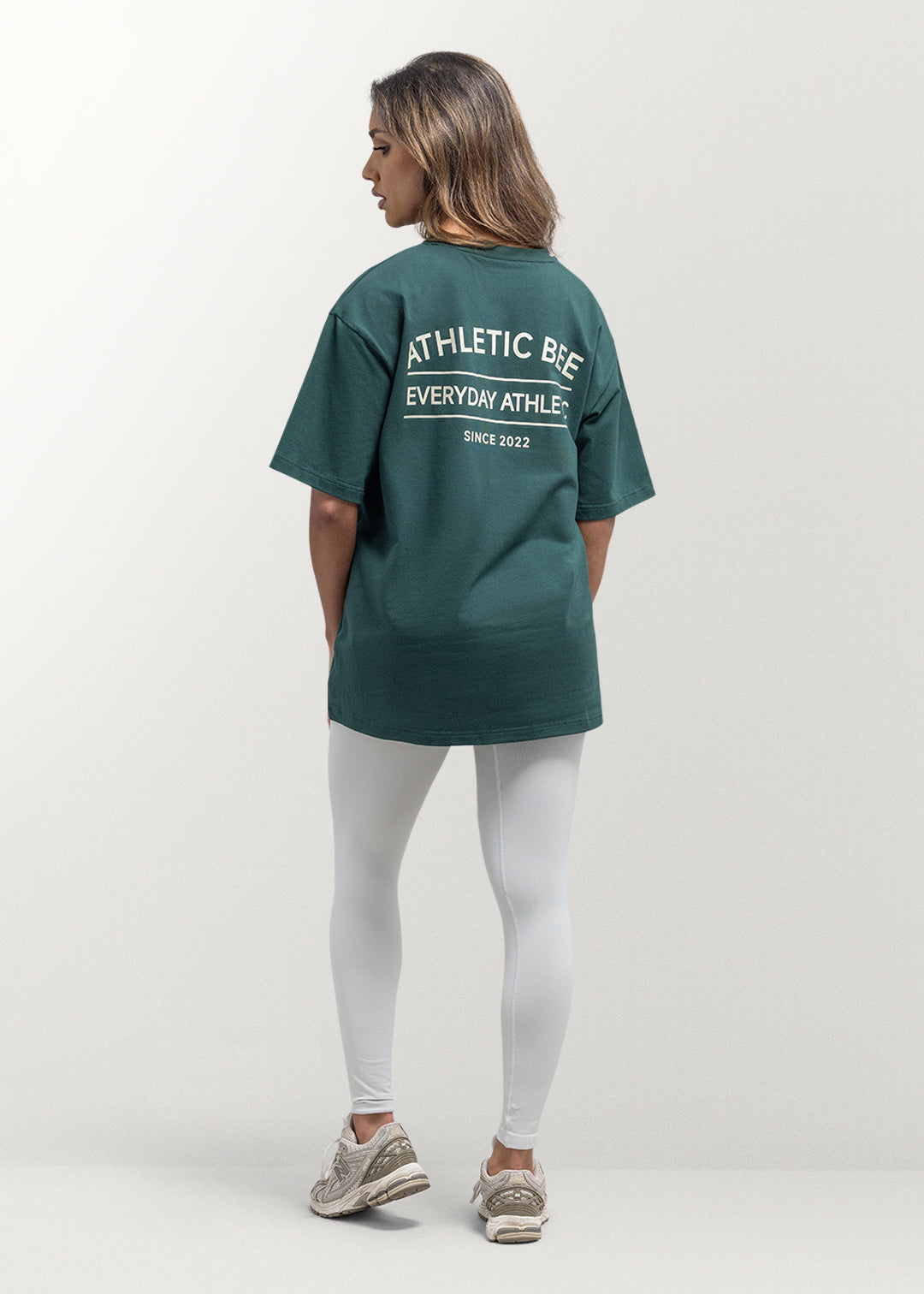 T-shirt oversize de sport pour tous les jours, vert forêt