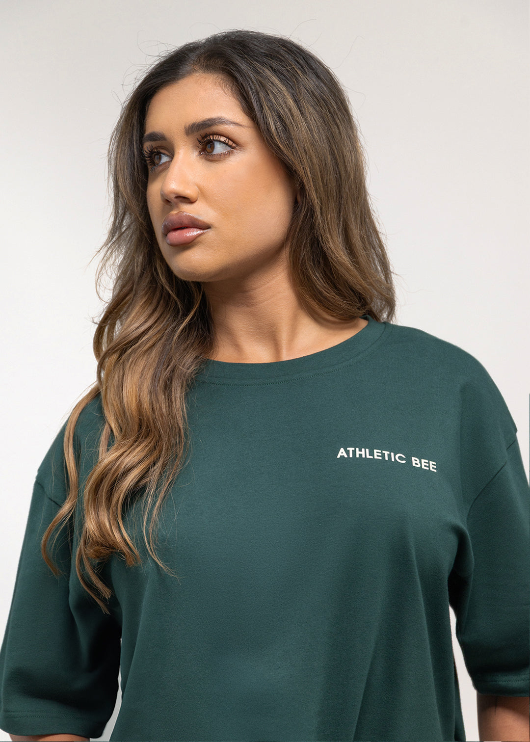 T-shirt oversize de sport pour tous les jours, vert forêt