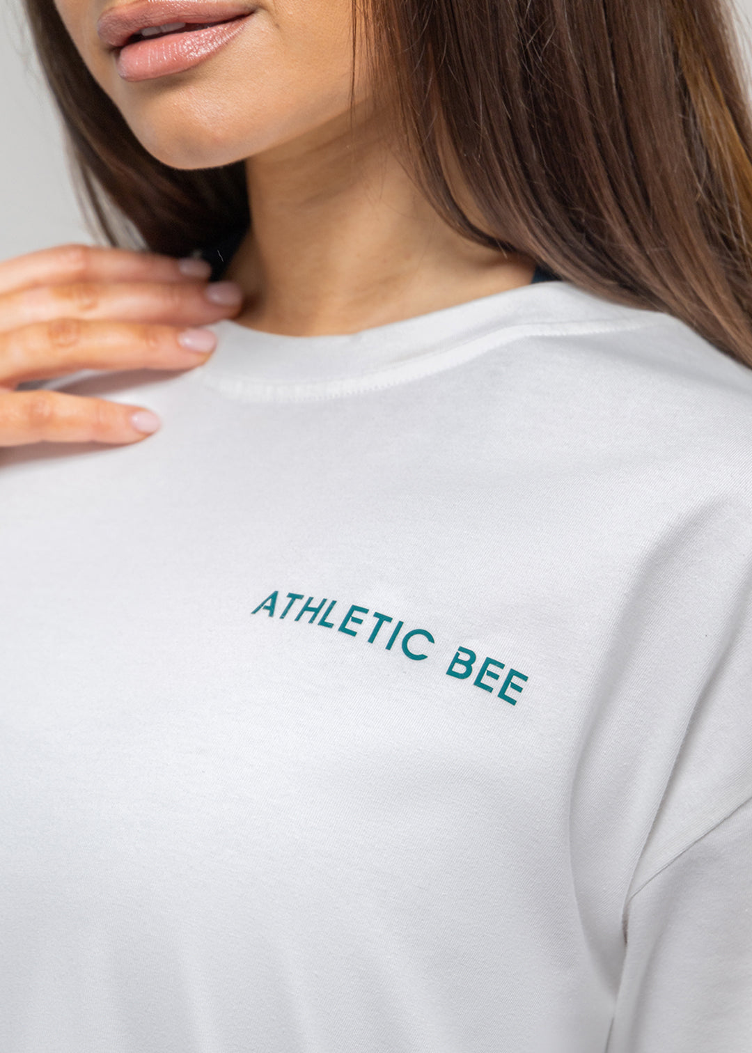 T-shirt oversize de sport pour tous les jours, blanc