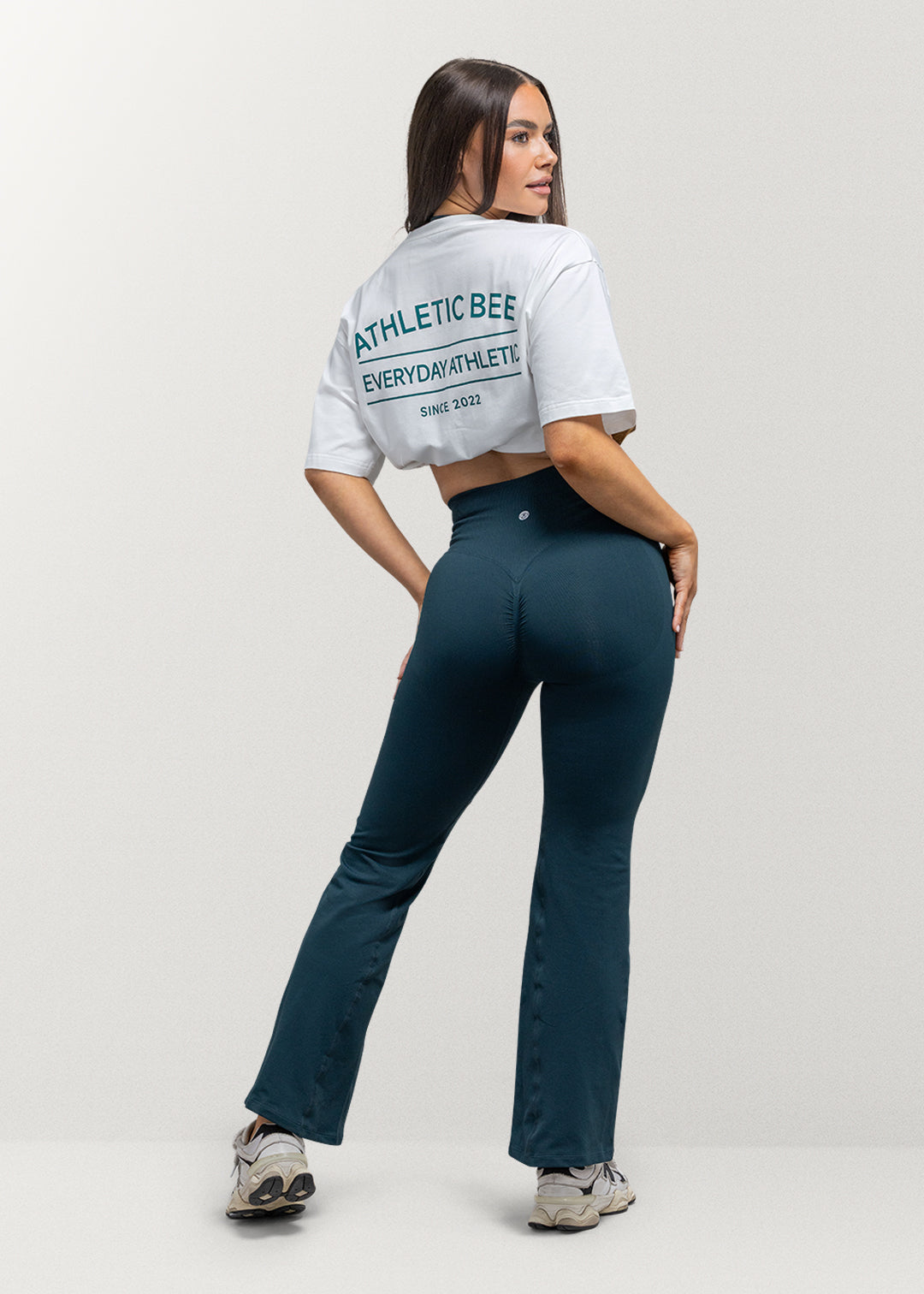 T-shirt oversize de sport pour tous les jours, blanc