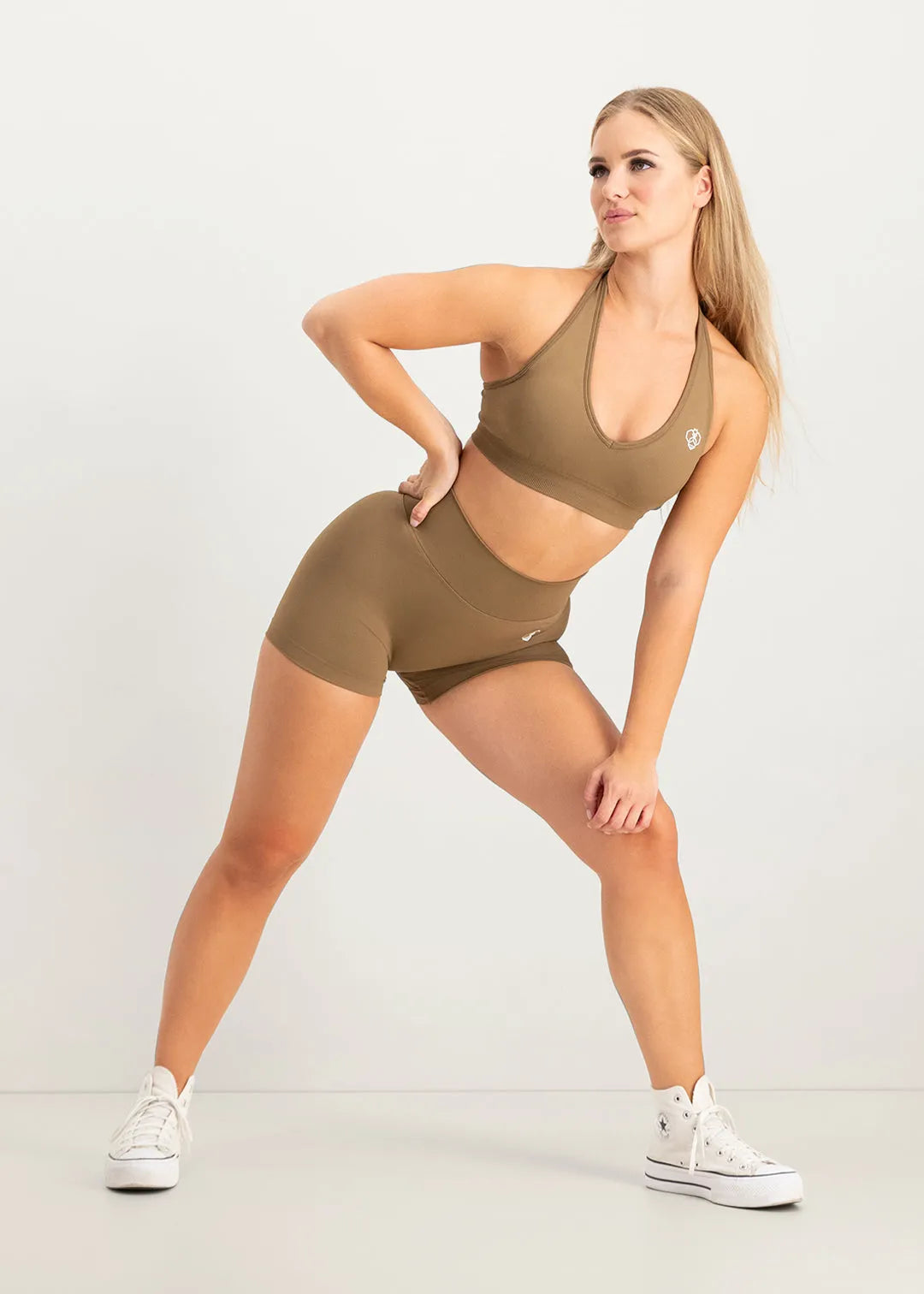Brassière Flare Scrunch - Marron