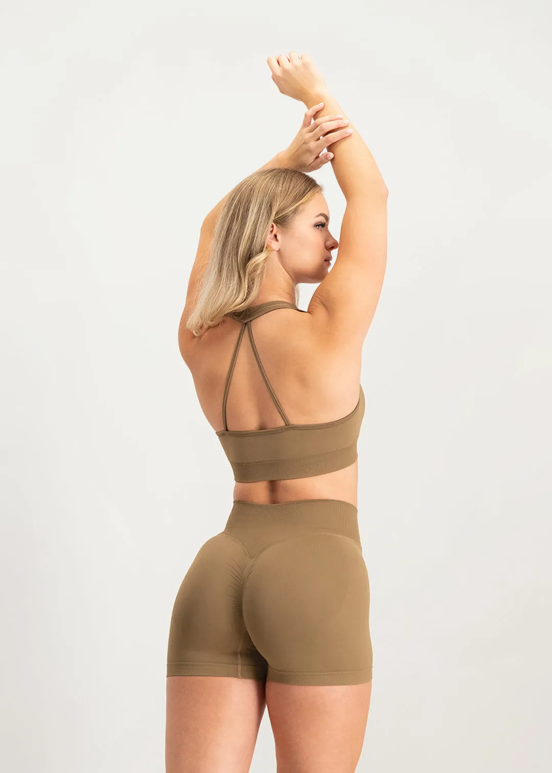 Brassière Flare Scrunch - Marron