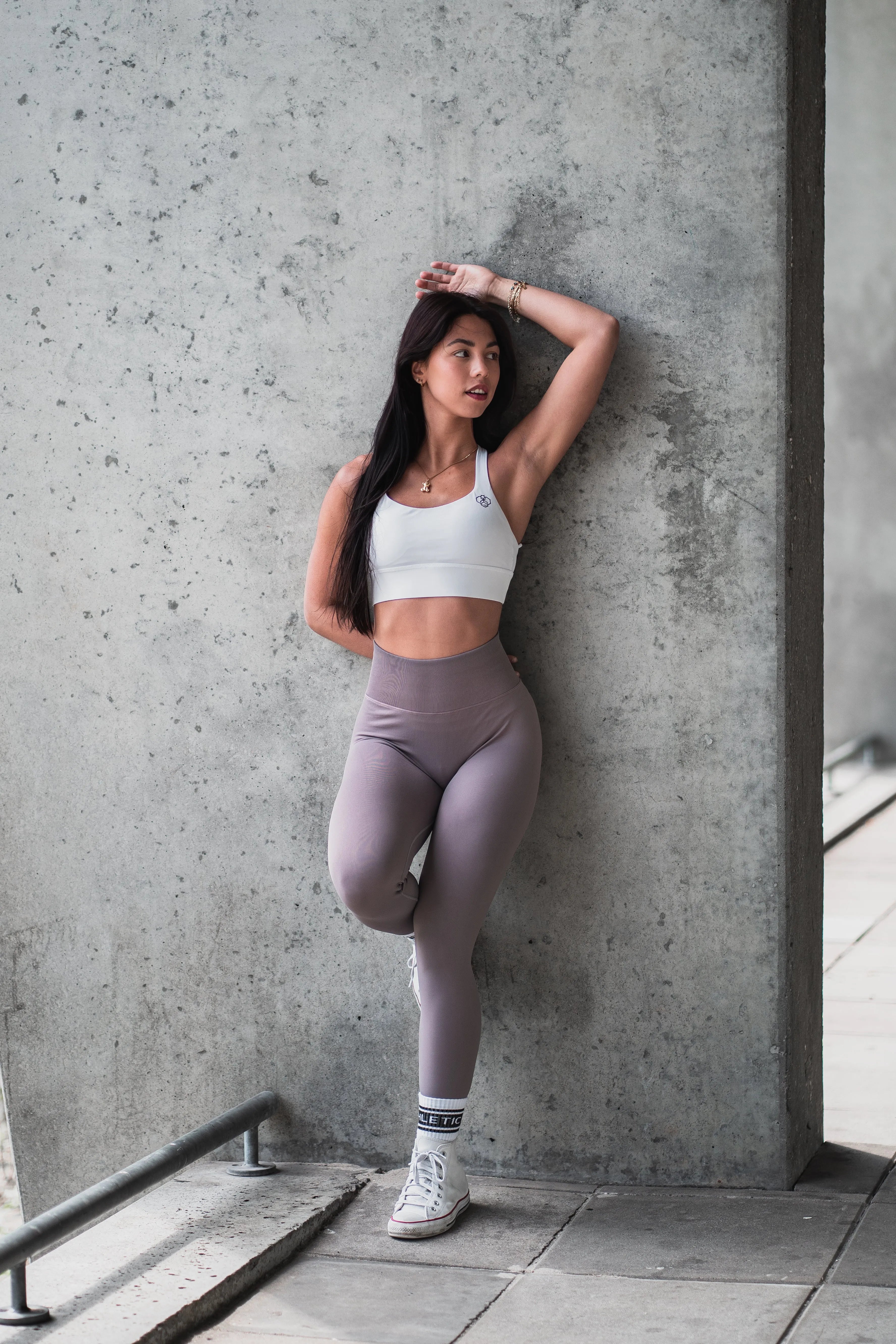 Fusion - Legging Scrunch Seamless Lila