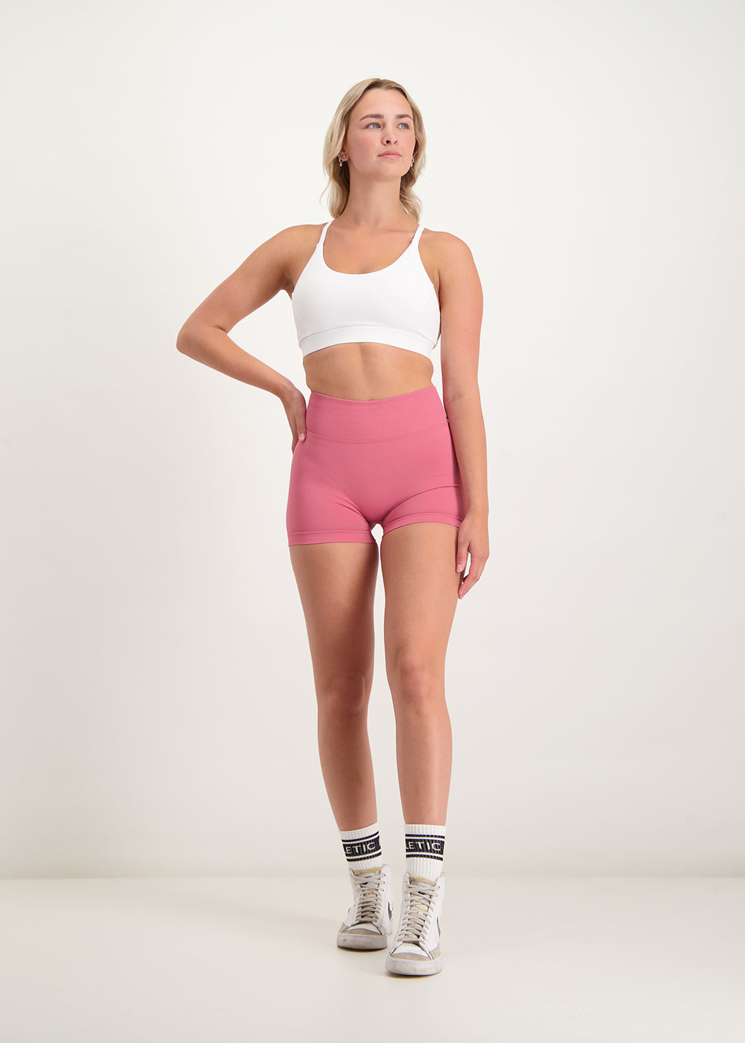 Fusion - Short Scrunch Seamless Bubblegum Pink