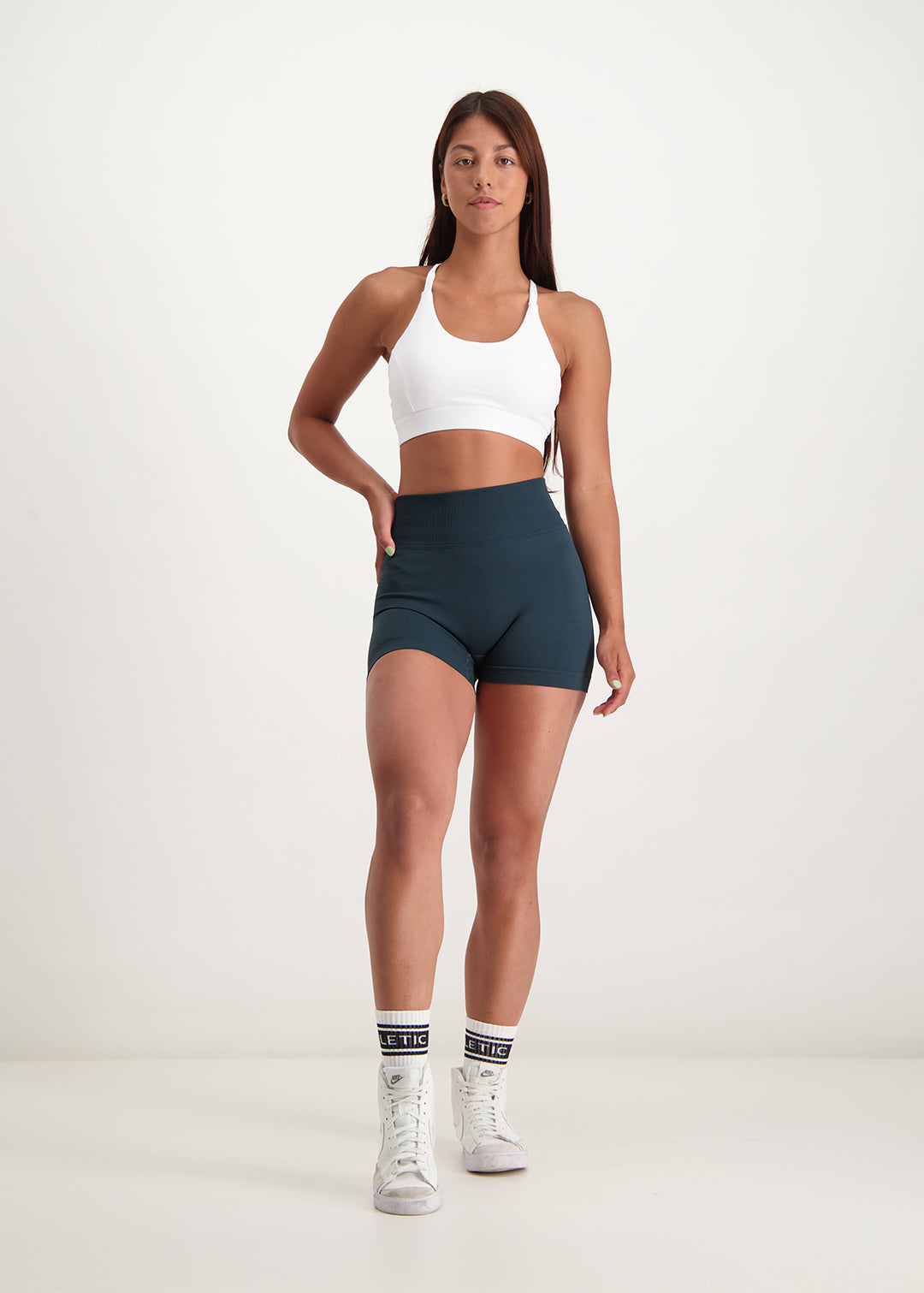 Fusion - Short Scrunch Seamless Vert Forêt