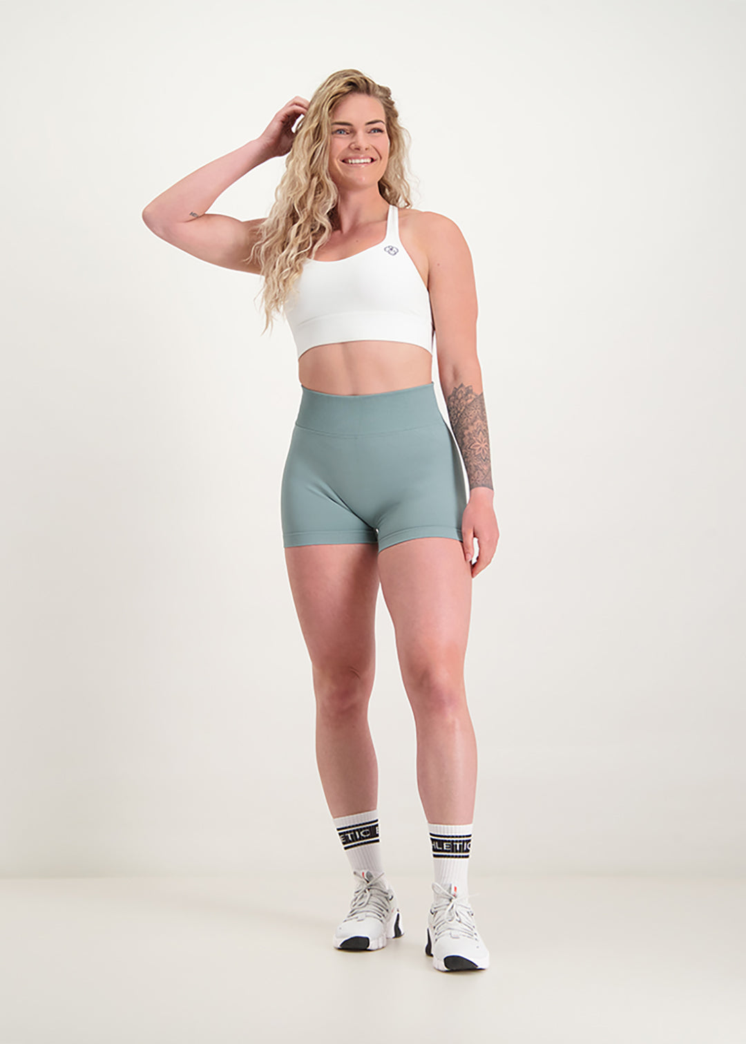 Fusion - Short Scrunch Seamless Vert Sauge