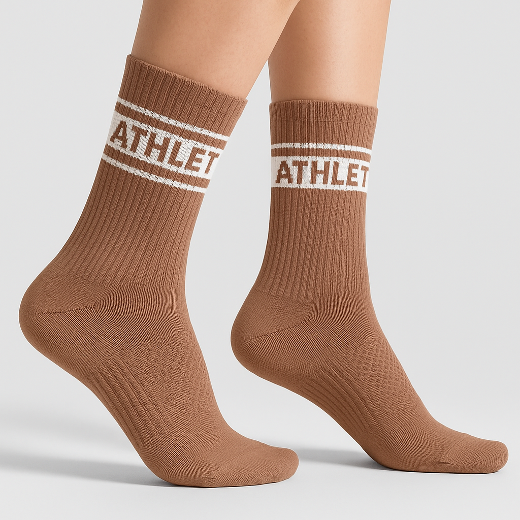 Chaussettes Crew 3 paires - Warm Mocha